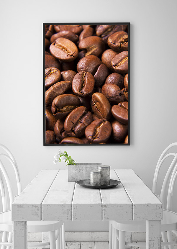 Akustikplader - Akustikbillede med kaffebønner